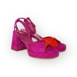 Marco Moreo pink and orange platform sandal