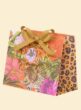 powder 100% linen delicate tropical scarf dark rose new