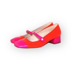 marian hot pink and orange mary jane new