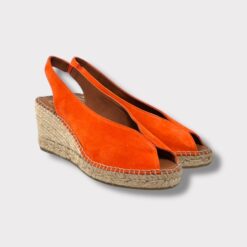viguera low orange wedge with v front new