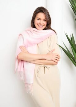 elie beaumont blue ombre summer scarf new
