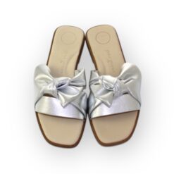 paul green bow mule in gold leather new