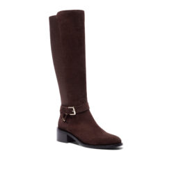 carl scarpa roux chocolate brown suede lace up ankle boot new