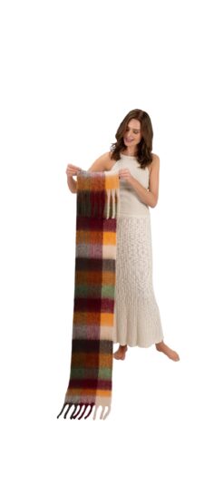 powder wool wraparound opulant florals in chocolate new