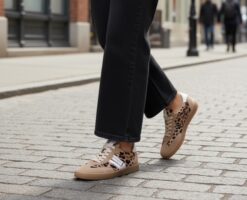paul green sand and leopard sneakers new