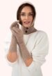 powder dana gloves in chocolate brown new
