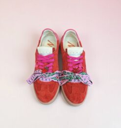 meline red & pink trainers new