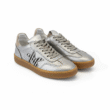meline silver & zebra star sneakers new