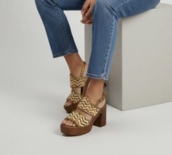 la repo bronze patterned sandal new